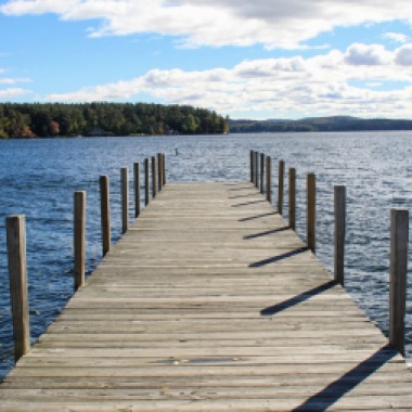 The pier at Wolfeboro